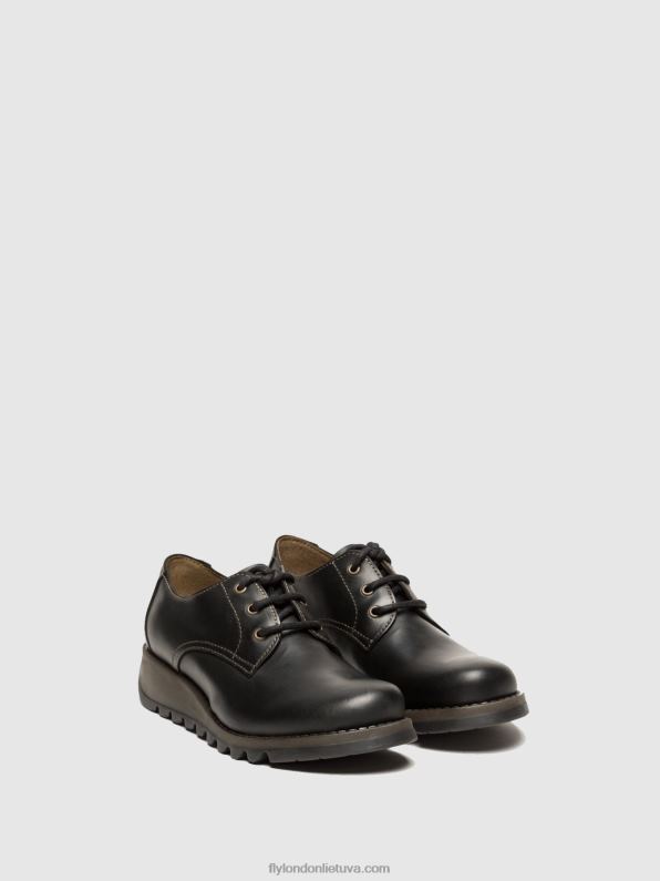 derbio batai simb389 moterys Fly London 4H288698 juodas