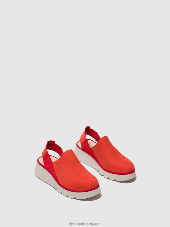 stropiniai batai plog430 moterys Fly London 4H288644 velnias raudonas