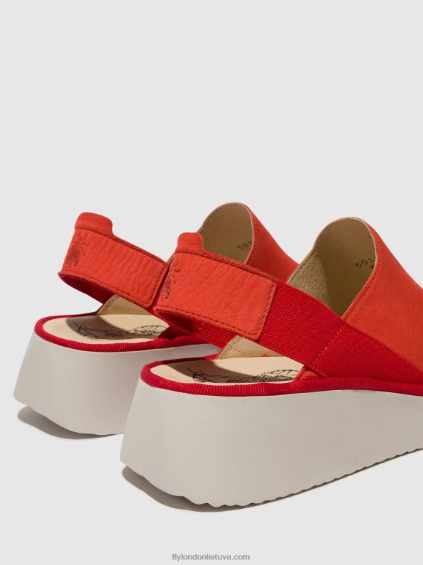 stropiniai batai plog430 moterys Fly London 4H288644 velnias raudonas