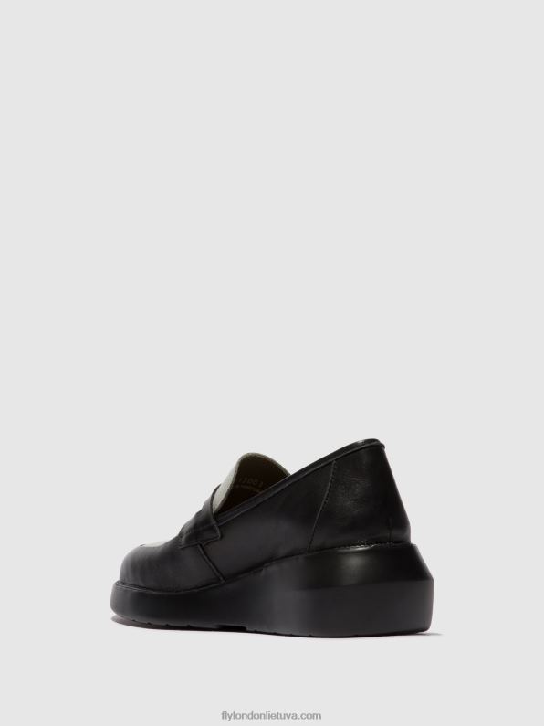 loafers batai blar513 moterys Fly London 4H288678 juoda/pilka