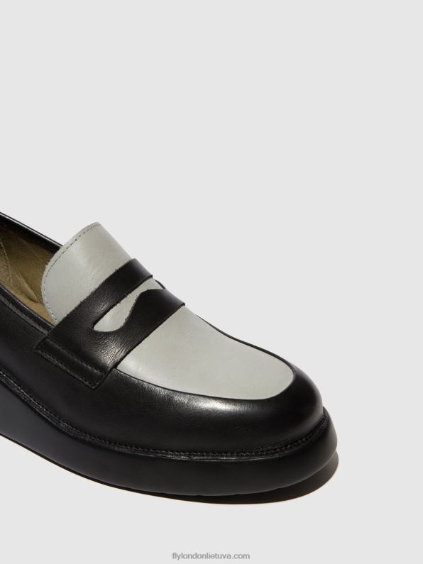 loafers batai blar513 moterys Fly London 4H288678 juoda/pilka