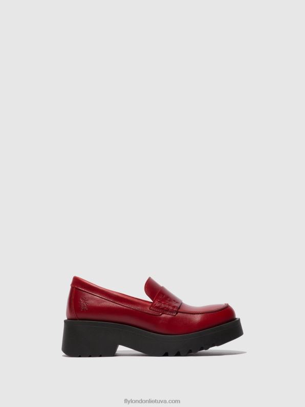 loafers batai maus791 moterys Fly London 4H288674 raudona