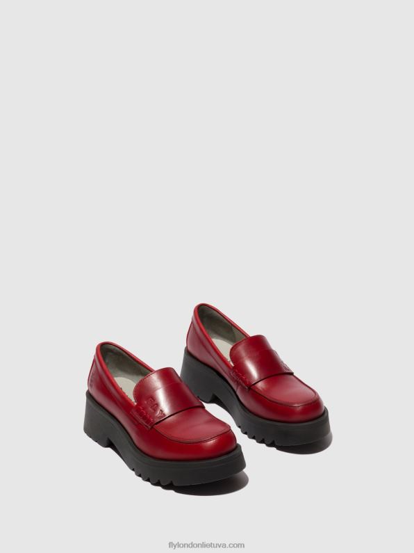 loafers batai maus791 moterys Fly London 4H288674 raudona