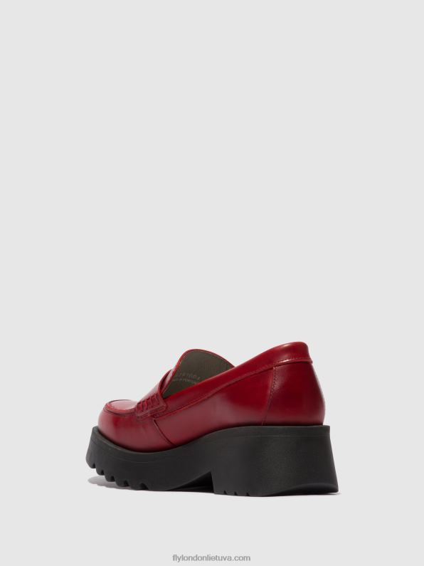 loafers batai maus791 moterys Fly London 4H288674 raudona