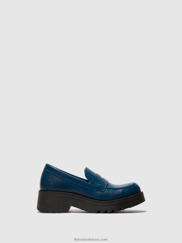 loafers batai moat948 moterys Fly London 4H288652 mėlyna