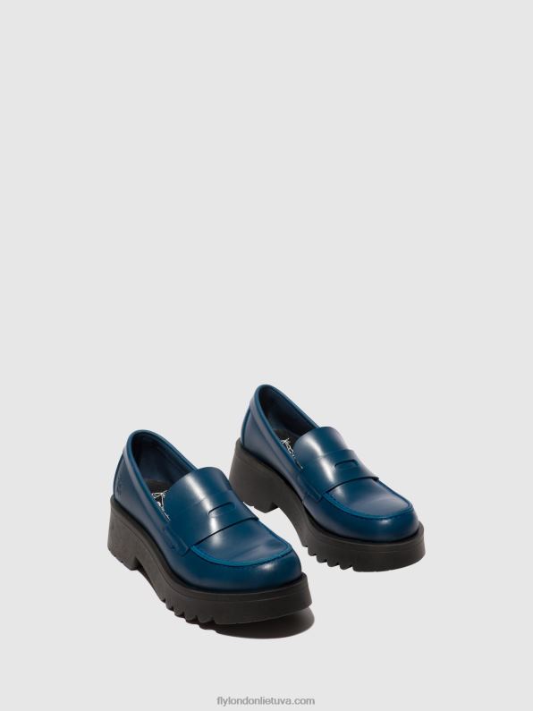 loafers batai moat948 moterys Fly London 4H288652 mėlyna
