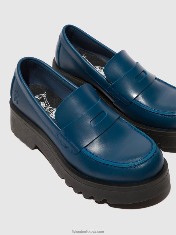 loafers batai moat948 moterys Fly London 4H288652 mėlyna