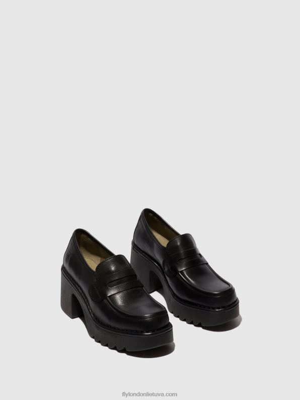 loafers batai muly252 moterys Fly London 4H288676 juodas
