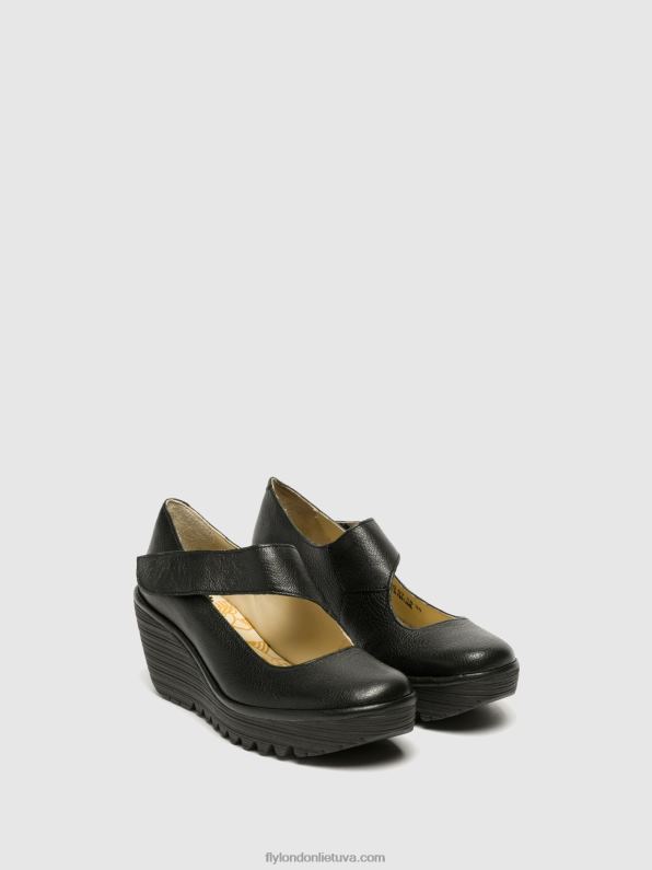 Mary jane batai yasi682 moterys Fly London 4H288696 putėsiai juodi