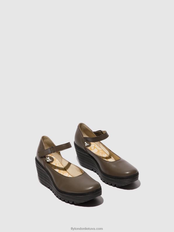 Mary jane batai yawo345 moterys Fly London 4H288668 dk. taupe