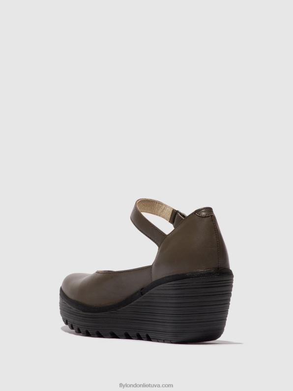 Mary jane batai yawo345 moterys Fly London 4H288668 dk. taupe