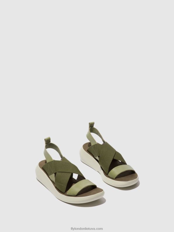 crossover sandalai baji848 moterys Fly London 4H288592 smogas
