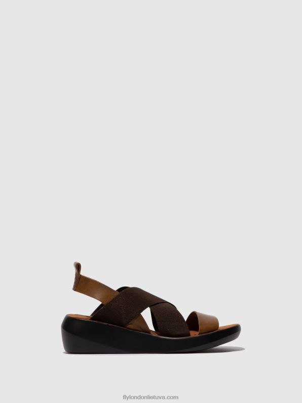 crossover sandalai baji848 moterys Fly London 4H288594 kupranugaris