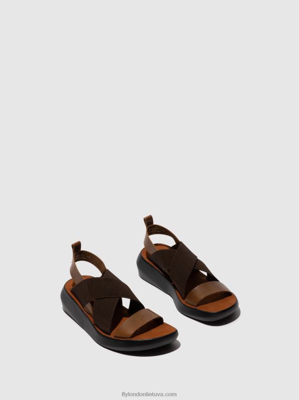 crossover sandalai baji848 moterys Fly London 4H288594 kupranugaris
