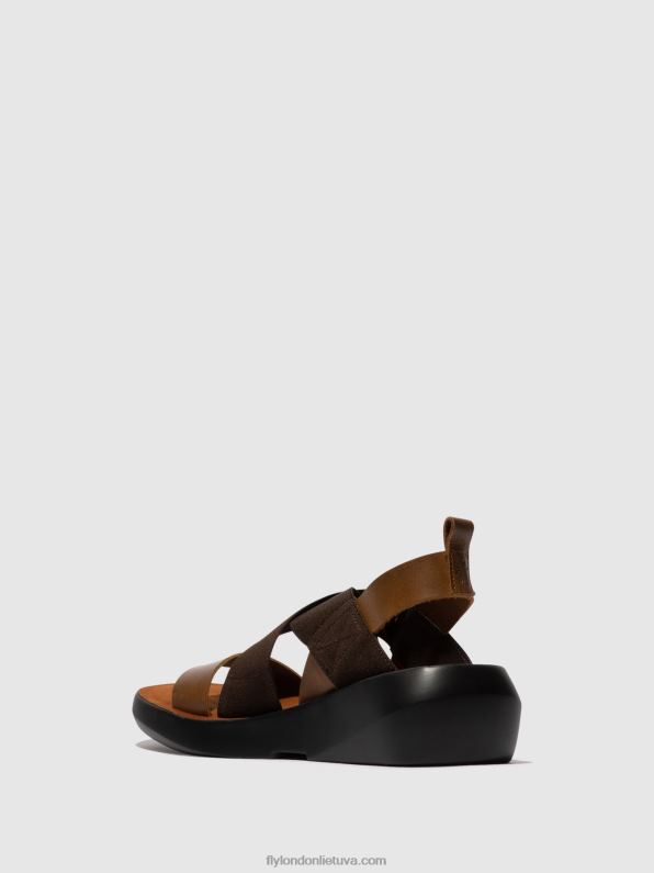 crossover sandalai baji848 moterys Fly London 4H288594 kupranugaris