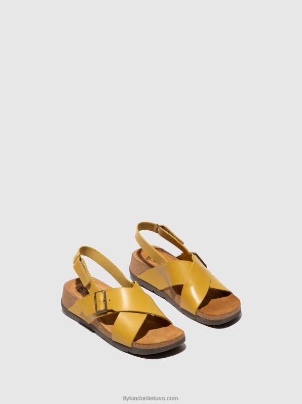 crossover sandalai chlo852 moterys Fly London 4H288489 garstyčios