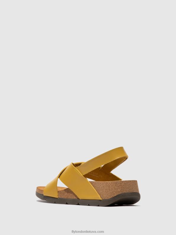 crossover sandalai chlo852 moterys Fly London 4H288489 garstyčios