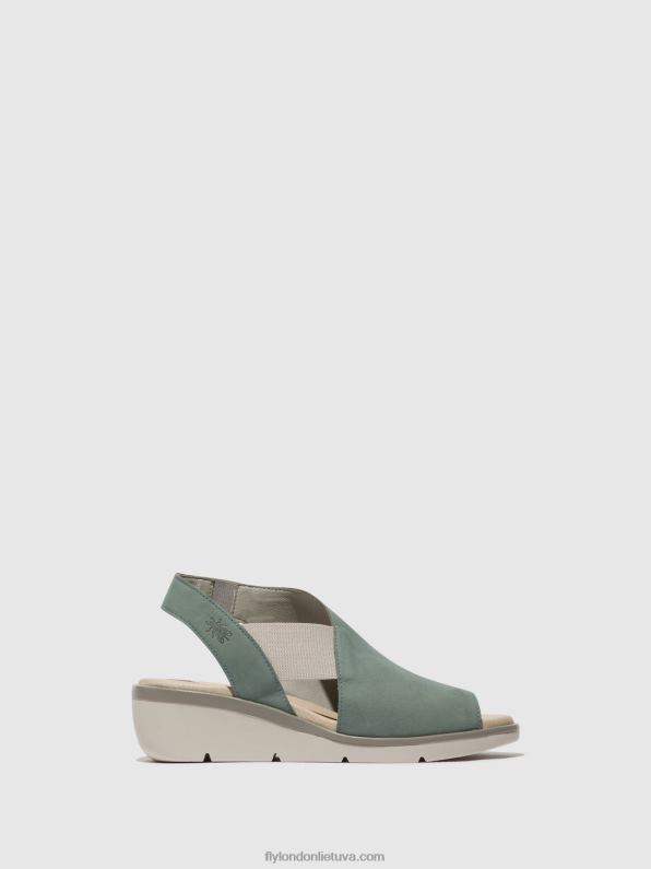 elastiniai sandalai nily940 moterys Fly London 4H288476 šviesiai mėlyna