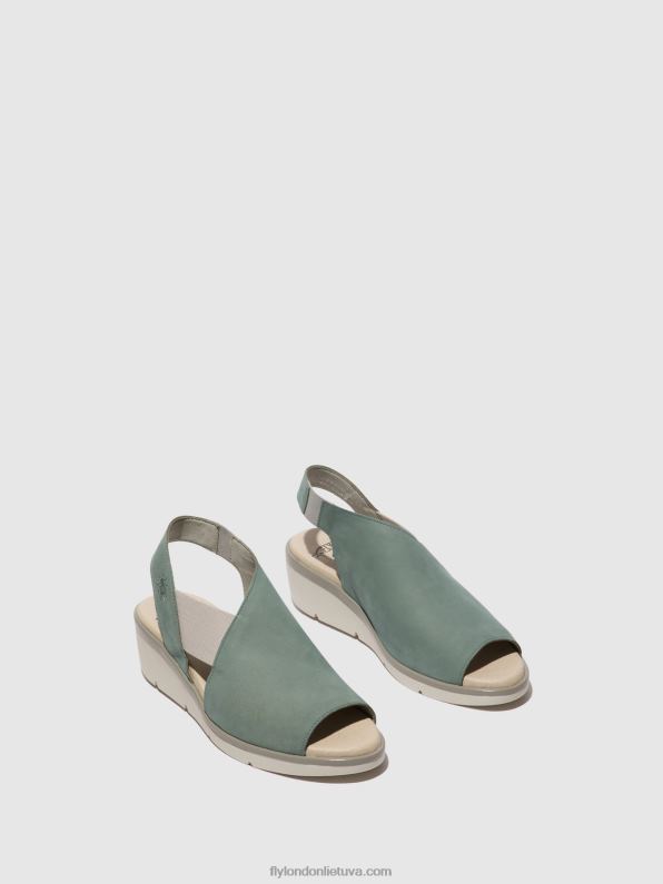 elastiniai sandalai nily940 moterys Fly London 4H288476 šviesiai mėlyna