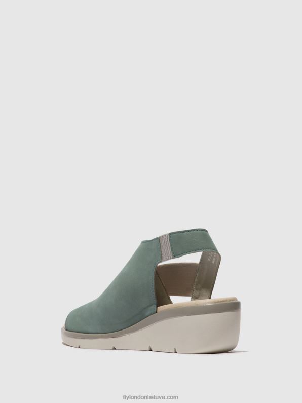 elastiniai sandalai nily940 moterys Fly London 4H288476 šviesiai mėlyna