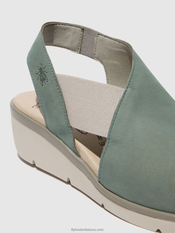 elastiniai sandalai nily940 moterys Fly London 4H288476 šviesiai mėlyna
