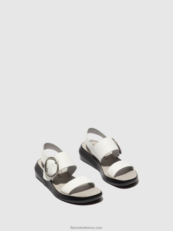 sagtis sandalai bani739 moterys Fly London 4H288604 brooklyn offwhite