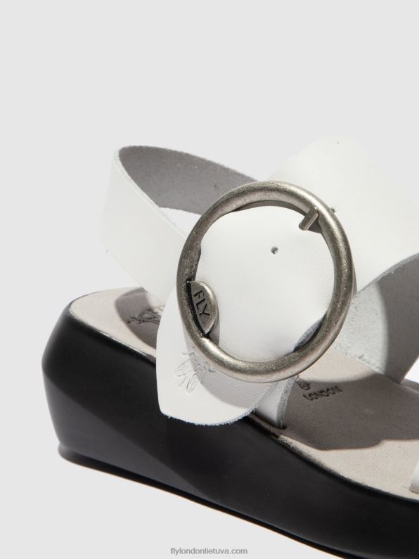 sagtis sandalai bani739 moterys Fly London 4H288604 brooklyn offwhite