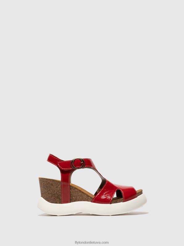 sagtis sandalai gova962 moterys Fly London 4H288495 raudona