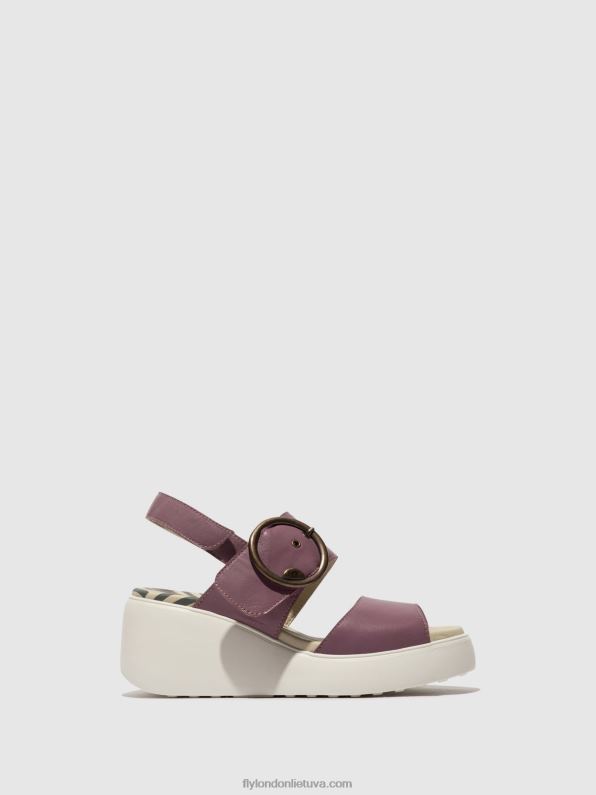 sandalai su nugara digo939 moterys Fly London 4H288456 violetinė