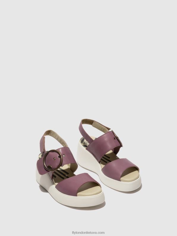 sandalai su nugara digo939 moterys Fly London 4H288456 violetinė