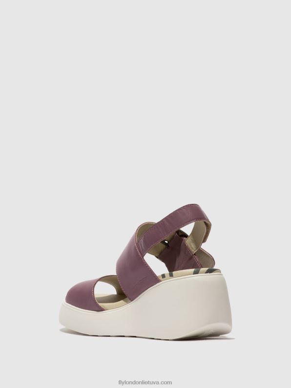 sandalai su nugara digo939 moterys Fly London 4H288456 violetinė