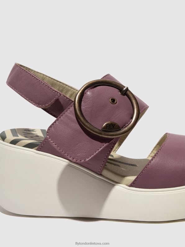 sandalai su nugara digo939 moterys Fly London 4H288456 violetinė