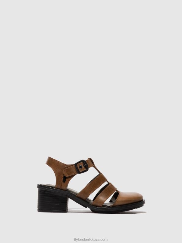 t formos sandalai cahy195 moterys Fly London 4H288421 kupranugaris