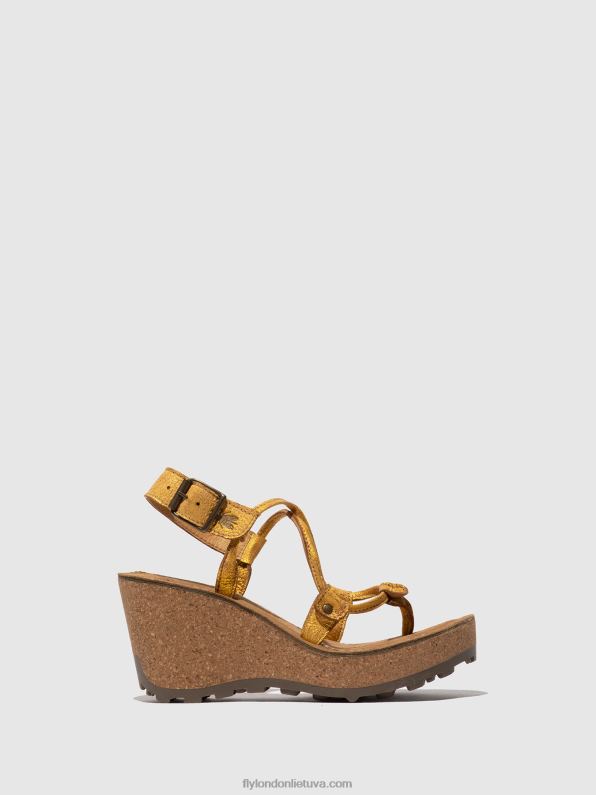 t formos sandalai gosh moterys Fly London 4H288519 geltona