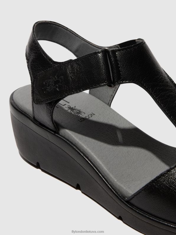 t formos sandalai nova932 moterys Fly London 4H288411 juodas