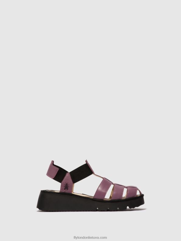 t formos sandalai pefi429 moterys Fly London 4H288406 violetinė