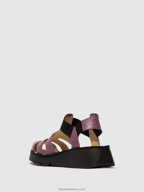 t formos sandalai pefi429 moterys Fly London 4H288406 violetinė