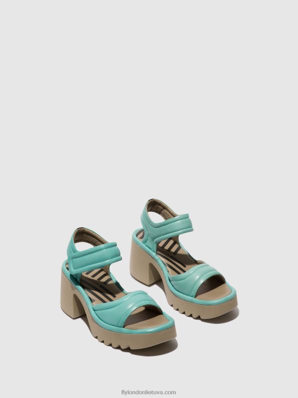 velcro sandalai mank433 moterys Fly London 4H288397 turkis