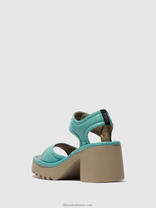 velcro sandalai mank433 moterys Fly London 4H288397 turkis