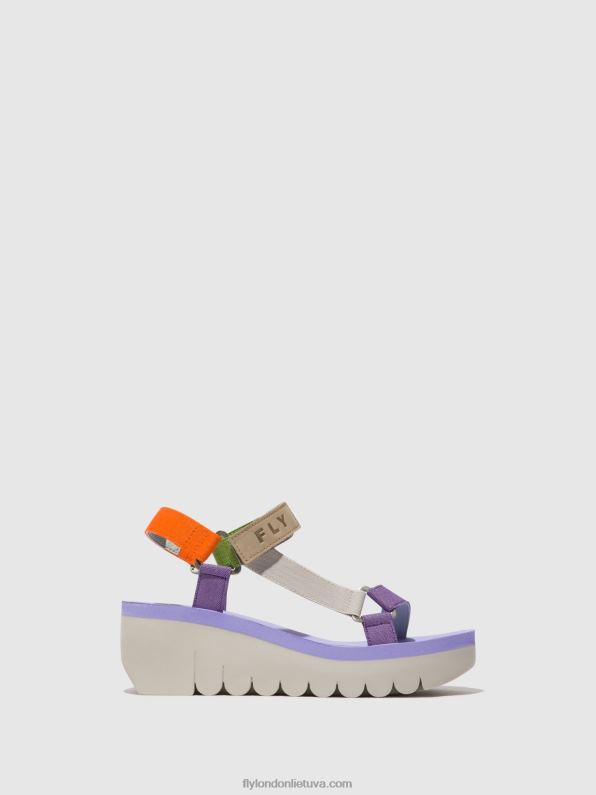 velcro sandalai yefa726 moterys Fly London 4H288395 daugiaspalvis (altas)