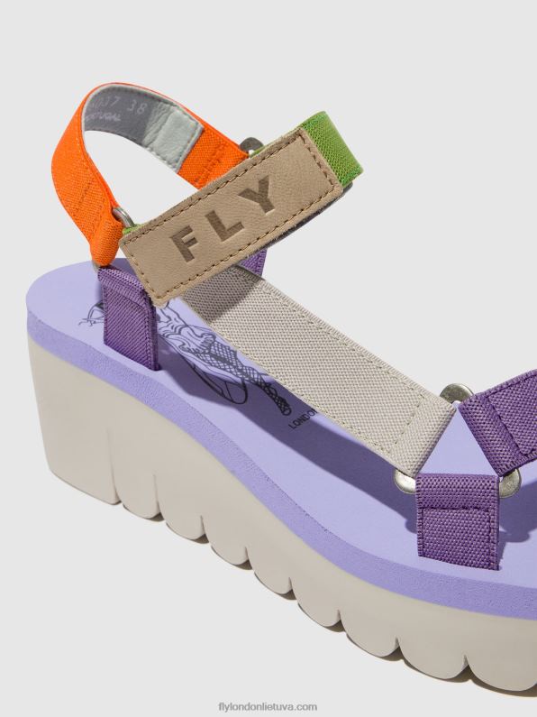 velcro sandalai yefa726 moterys Fly London 4H288395 daugiaspalvis (altas)
