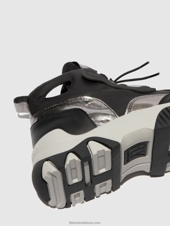Hi-top treniruokliai feny633 moterys Fly London 4H288771 daug juoda