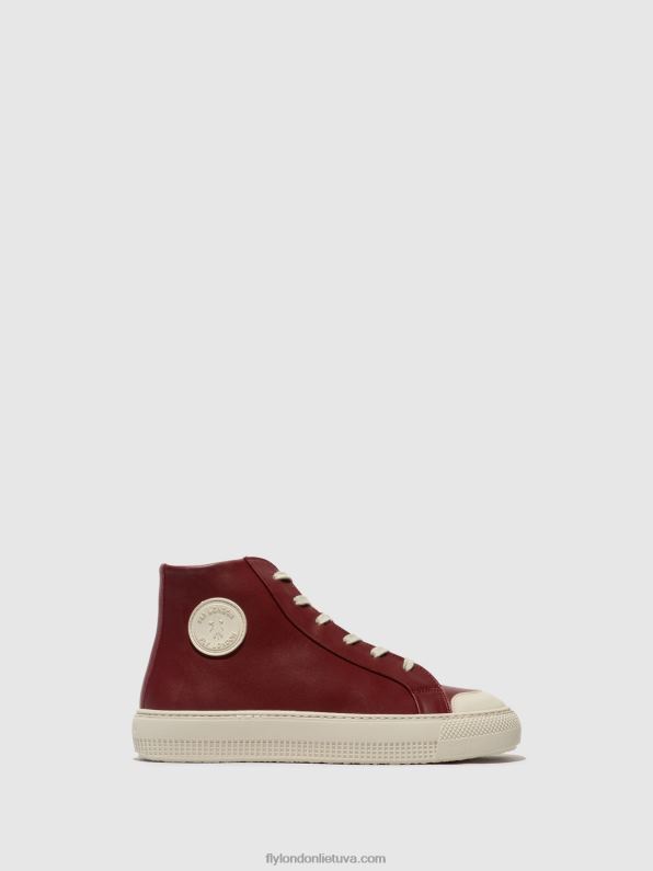 Hi-top treniruokliai topy586 moterys Fly London 4H288727 bordo