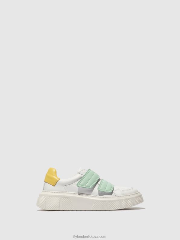 Velcro treniruokliai edda513 moterys Fly London 4H288755 balta/minta/geltona