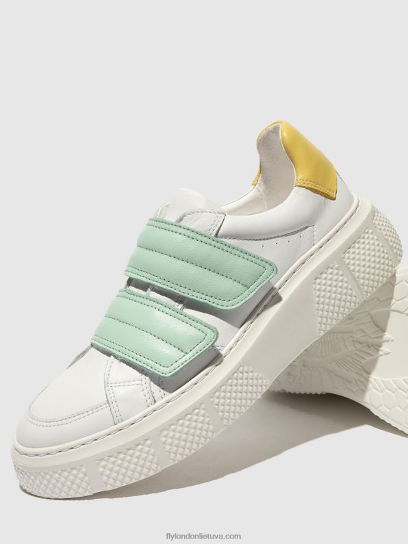 Velcro treniruokliai edda513 moterys Fly London 4H288755 balta/minta/geltona