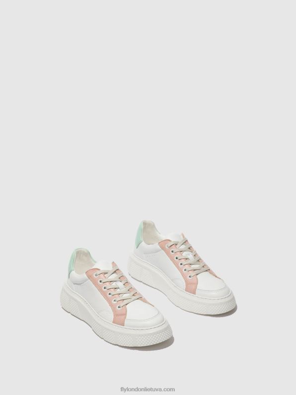 suvarstomi treniruokliai emmy510 moterys Fly London 4H288758 baltas/nuogas/mintas