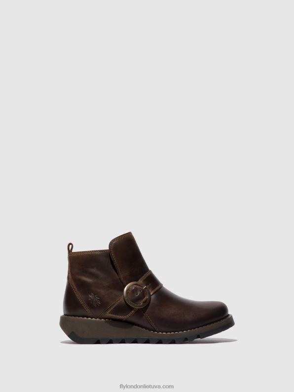 sagtimi kulkšnies batai sias812 moterys Fly London 4H288158 dk. rudas