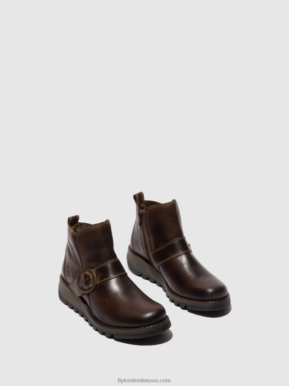 sagtimi kulkšnies batai sias812 moterys Fly London 4H288158 dk. rudas