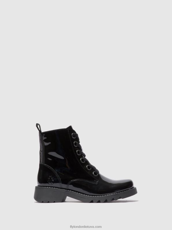 suvarstomi kulkšnies batai ragi539 moterys Fly London 4H288175 atlantis black (juodas padas)