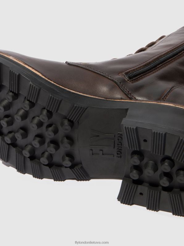 suvarstomi kulkšnies batai thor035 moterys Fly London 4H288245 kilimėlis dk. rudas